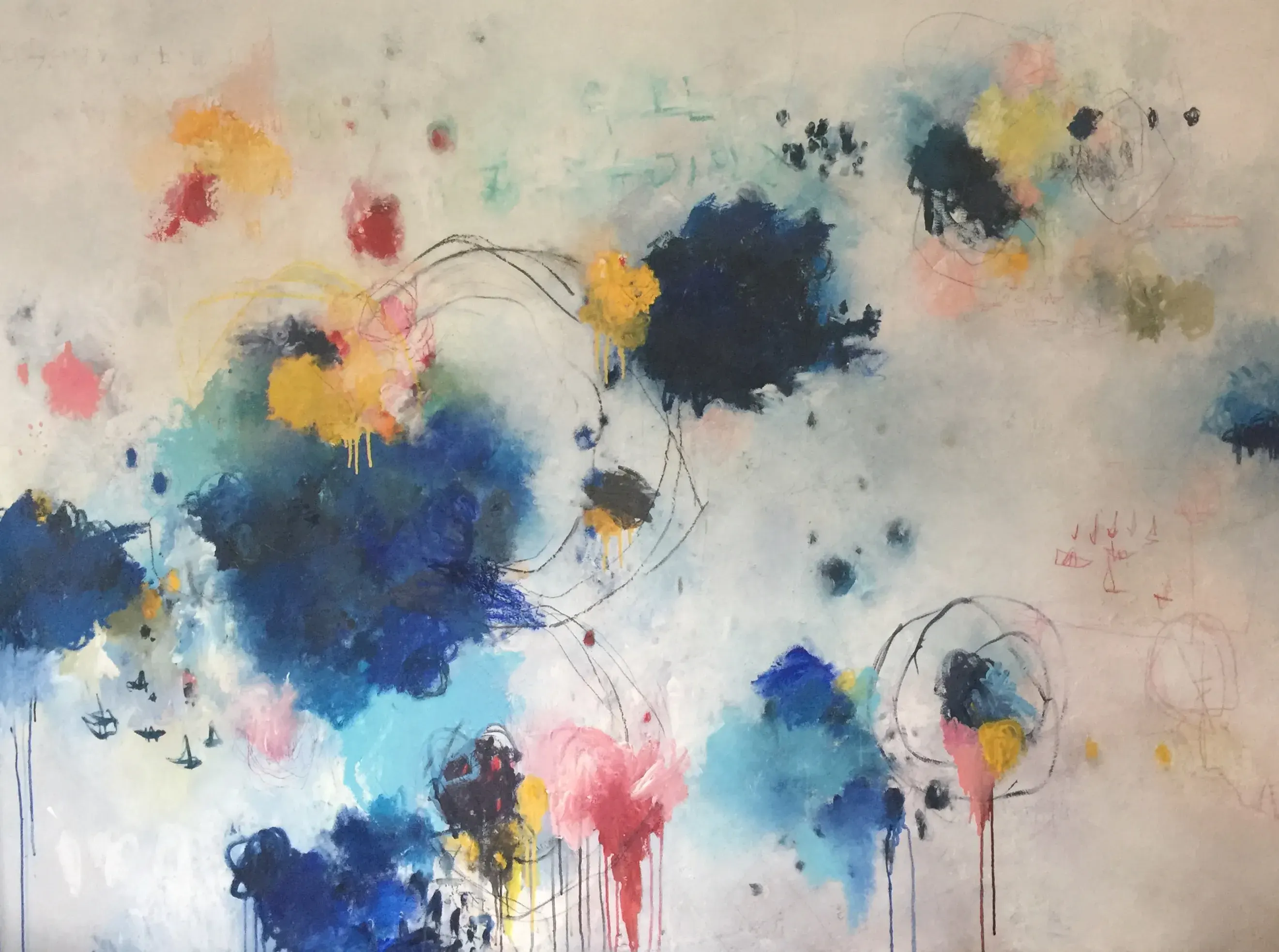 A wonderful abstract painting by Arrington Magny